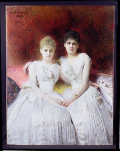 Marthe ve Terese Galoppe'nin Portresi, 1889